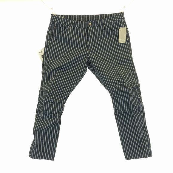 g star striped pants